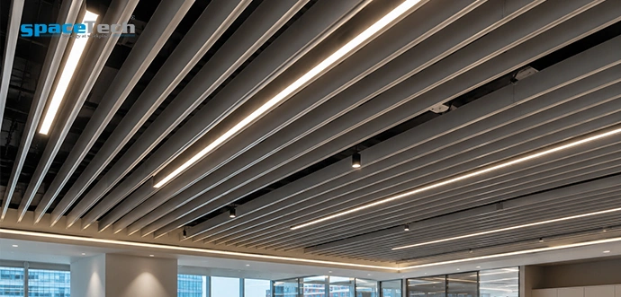 metal baffle ceiling pune