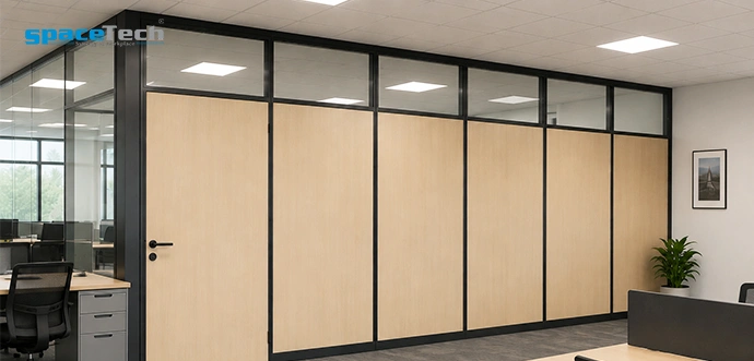 office demountable solid partition