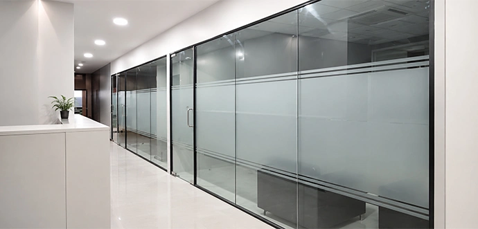 frameless glass partition pune
